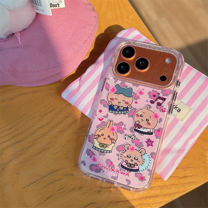 

Leopard Print Spicy Girl Style Kawaii Phone Case for iPhone 17, 16 Pro Max, 15, 14 iPhone 17