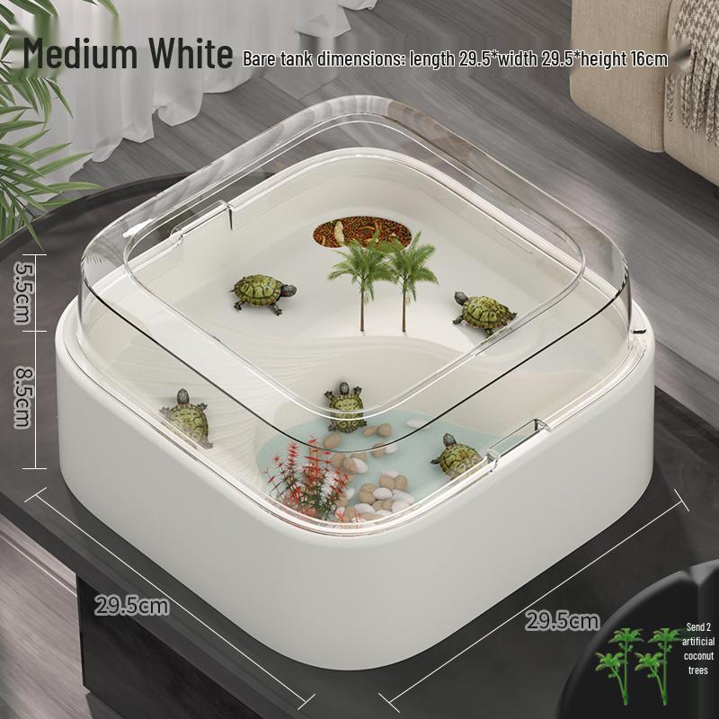 Acryl Schildkrötenhabitat mit Sonnendeck - Kreatives umweltfreundliches Becken für Schildkröten & Fische