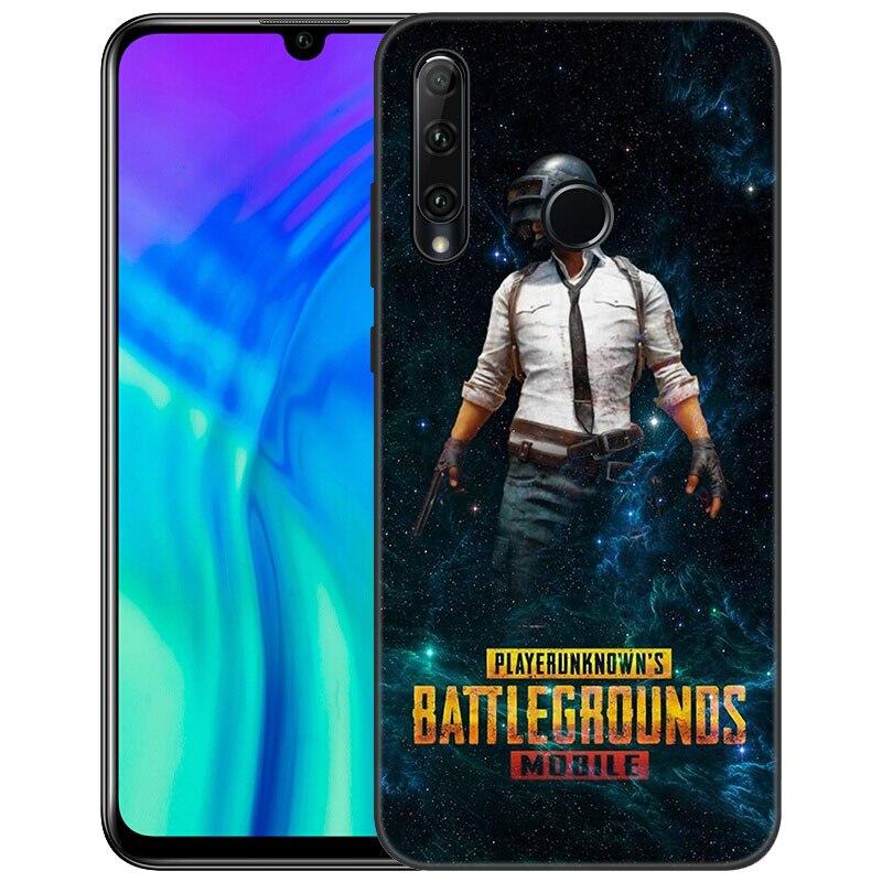 Fashion PUBG Game Phone Case For Huawei Honor 7A 8A 9X 20 Pro 8 10X Lite 9A 8C 9C 20E 7S 8S 20S 8X 10i 20i 30i Soft Black Cover