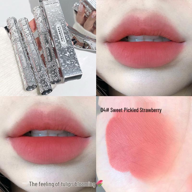 ART VALUE Velvet Matte Lip Mud - Long-lasting, Non-drying Nude Makeup Lipstick for Students (A2427)