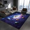 Galaxy Planets Carpet Mat Spiral Nebula Rug Interstellar Vortex Stardust Cosmic 3D Effect Vibrant Home Decoration Floor Mats