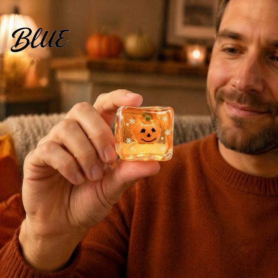 Halloween Stress Relief Toys Ghost Cube Squeeze Toy  Pumpkin Bat with Party Favors Snowflake  Hand Relaxation Sensory Toy for