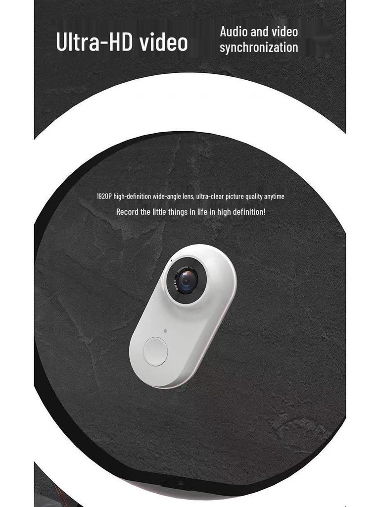 360° Magnetic Thumb Camera: Upgraded WiFi Sports, Pet, and Travel Recorder