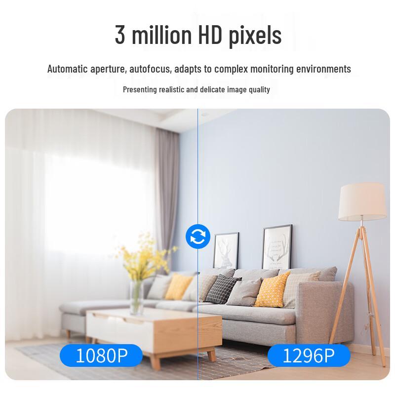 XIAO VV 3MP 360° Indoor Wi-Fi Security Camera (CN version)