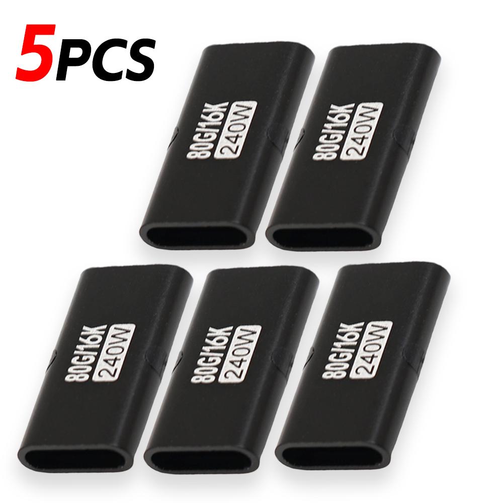1-10pcs 240W PD 80Gbps High-Speed USB C Female To Female Adapter 16K 60Hz Video for MacBook Pro Air IPad Type-C HUB Converter