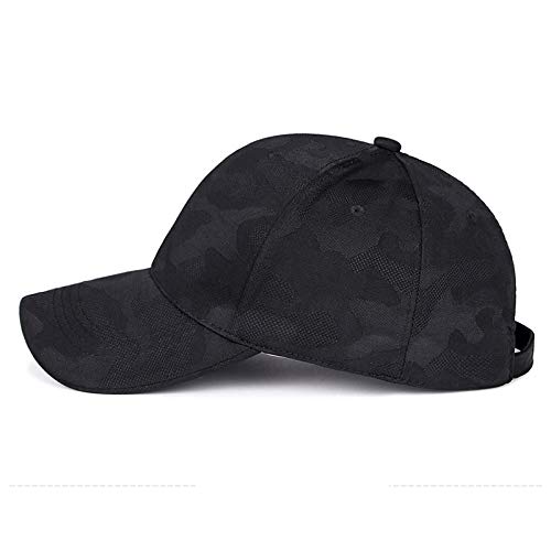 GUN FREAK Men's Camouflage Cap, Military, Airsoft, Tactical, Baseball, Camouflage (Black)