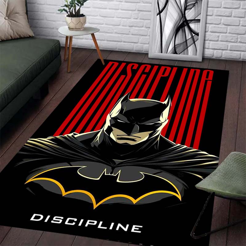 Batman Pattern Rug - Non-slip Kitchen and Outdoor Rug, Yoga Rug, Home and Bedroom Decoration, Birthday Gift