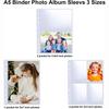 Multi-Pockets Photocard Sleeves A5 Size Photo Album Page Binder Pages Photocard Binder
