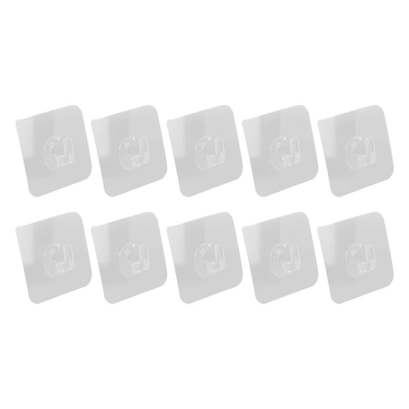 Reliable Self Adhesive Wall Hook Transparents On Hooks Bathroom Towel Hook
