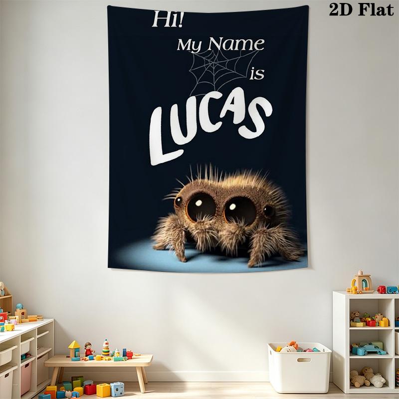 Lucas the Spider Pattern Home Decor Tapestry, Wall Hanging, Decorative RV Wall Cloth.SGT0917409