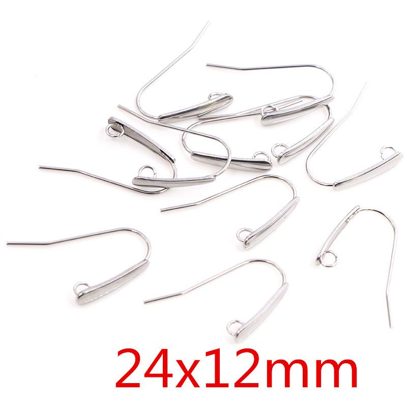 20pcs 316 Stainless Steel Geometric Polygonal Earring Stud Earring Hooks Posts Connector For DIY Earring Jewelry Making Supplies