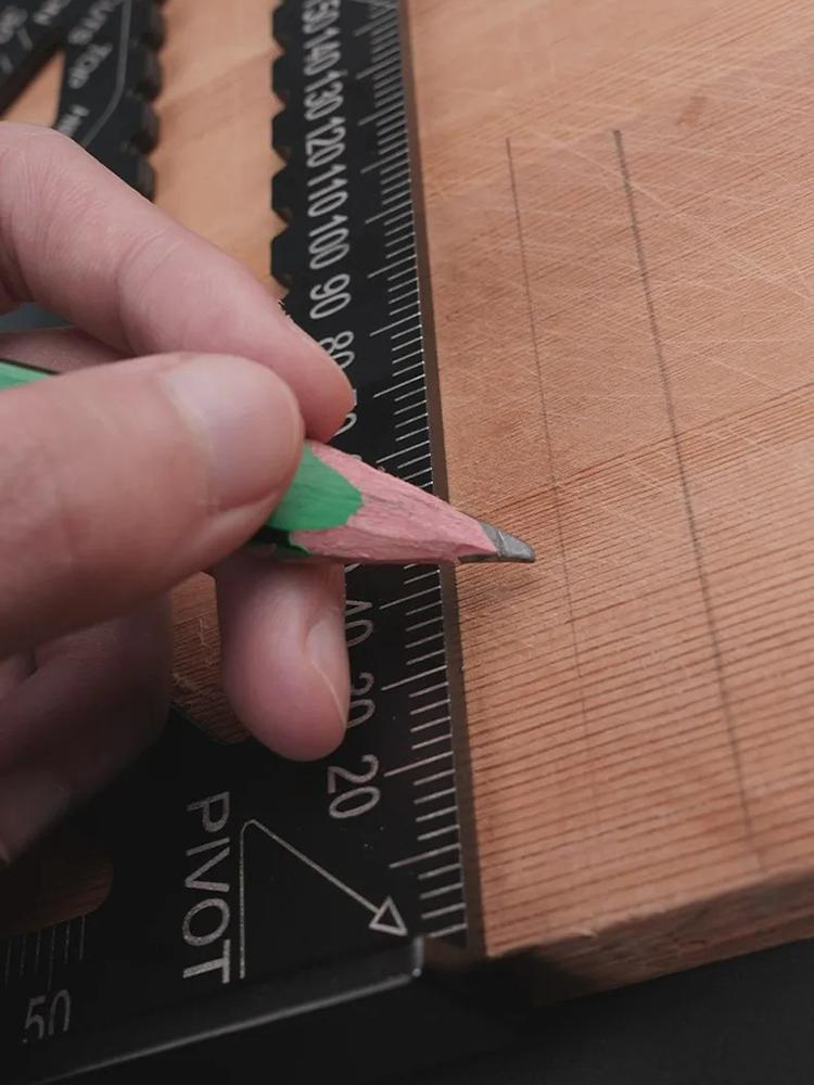 Echer din Aliaj de Aluminiu de Înaltă Precizie 90° Profesional pentru Tâmplărie Echer Îngroșat Măsurare Manuală Unelte Hardware