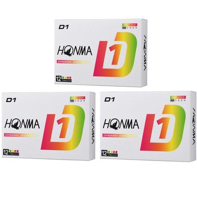 Honma Golf HONMA Ball D1 - Juego de 3 docenas de bolas, 3 docenas, múltiples (36 piezas)