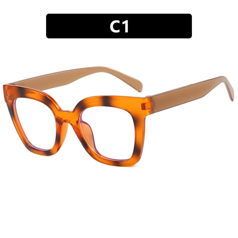 

Fashionable Square Frame Glasses Women Men Anti Blue Light Eyewear Simple Casual Transparent Computer Eyeglass