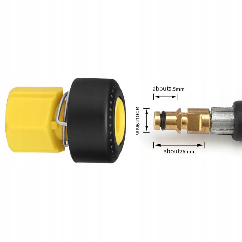 ClickFit M22 Adapter for Kärcher K2-K7 - Click Connector | M22x1.5 Thread | Pressure Hose Adapter | For K-series Washers | Robust Housing