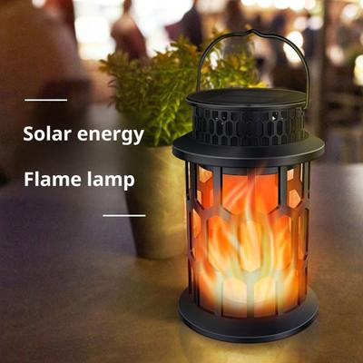 Solar-Laterne für den Garten mit flackerndem Flammeneffekt, automatisches An- und Ausschalten, IP65 wasserdicht, einfach zu installieren, Solar-Hängeleuchte, Dekoration für den Innen- und Außenbereich