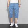 Summer Thin Men's Jeans Shorts Blue Gray Classic Style Elasticity Straight Light Business Casual Denim Shorts Male