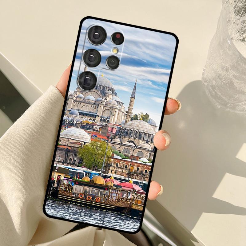 Turkey Istanbul Scenery Building Case For Samsung Galaxy S23 S22 S21 Ultra Note 20 S8 S9 S10 Note 10 Plus S20 FE S21 FE Cover