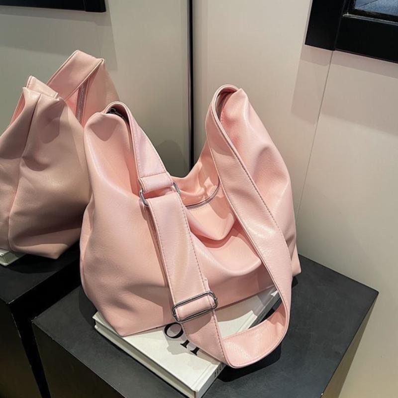 

Korean Style Soft Leather Tote Bag Women s Large Capacity Bag Commuter Versatile Outdoor Shoulder Crossbody Bag