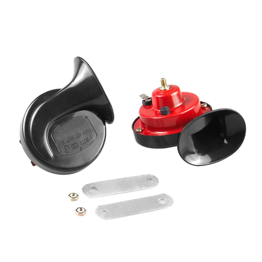 12V Super Loud Air Snail Car Horn 2X 300DB Motorcycle Electric Speaker Horn Loudspeaker for Truck Lorry SUV RV Train Waterproof