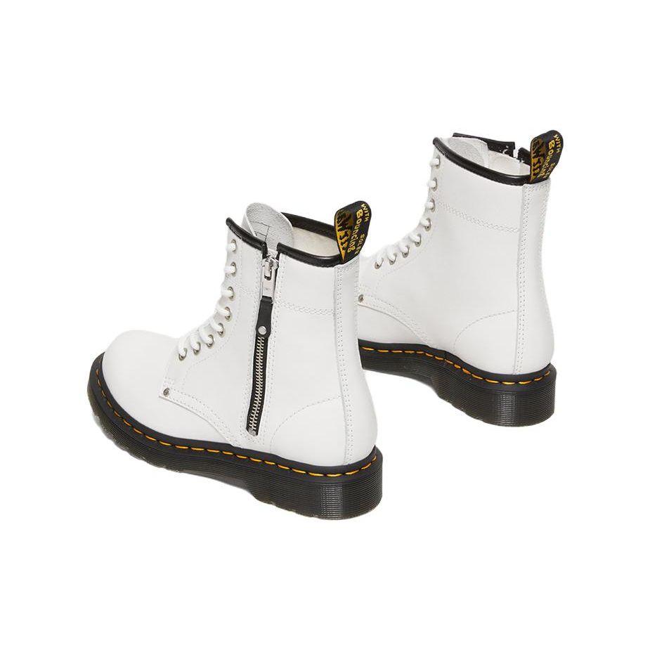 Dr. Martens 1460 Leather 8 Eyelet Short Boots Women boots White 27624100