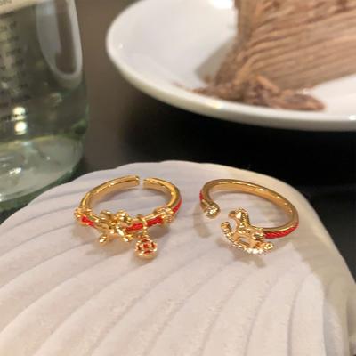 Women Ring Horse Decor Opening Adjustable Design Finger Ring Versatile Style Finger Band Jewelry Accessories