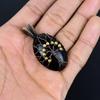 Tree Of Life Black Eye Obsidian Pendant Handmade Gemstone Jewelry, 999 Copper Wire Wrapped Pendant Design Jewelry Pendant
