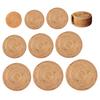 Handwoven Rattan Coaster Set Heat-Resistant Placemats for Cups Teapots Casserole Natural Eco-Friendly Rustic Table Protector for Home