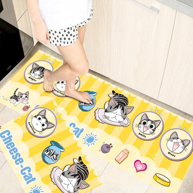 Kitchen Floor Mat Living Room Bedroom Area Rugs Balcony Hallway Carpet Bathroom Absorbent Anti -Slip Entrance Doormat Prayer Pad