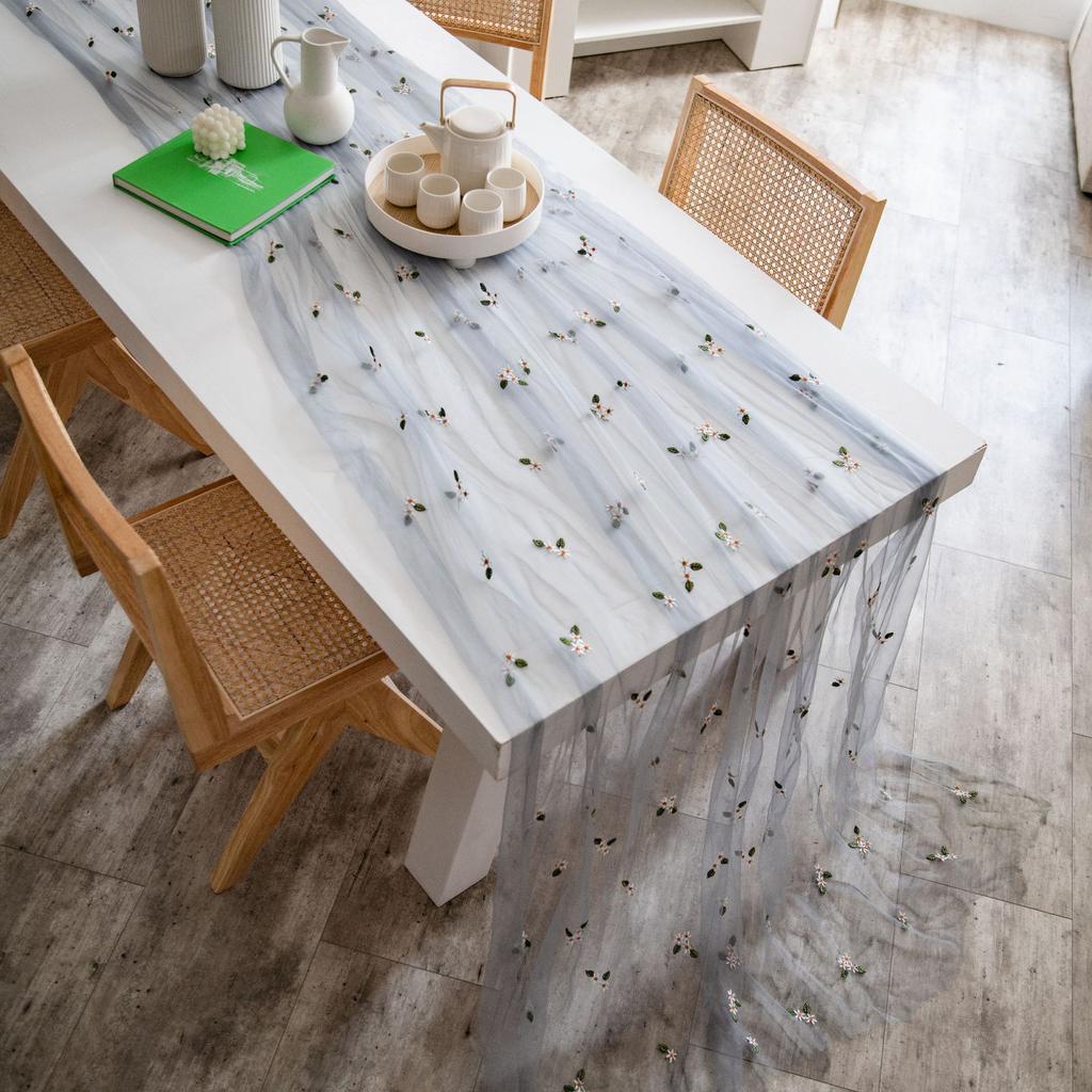 Vier-Jahreszeiten-Tischdecke, rotes kleines Blumengarn, Dessert-Tischdekoration, einfache, schöne Hintergrundgarn-Nagelkunst-Foto-Tischdecke