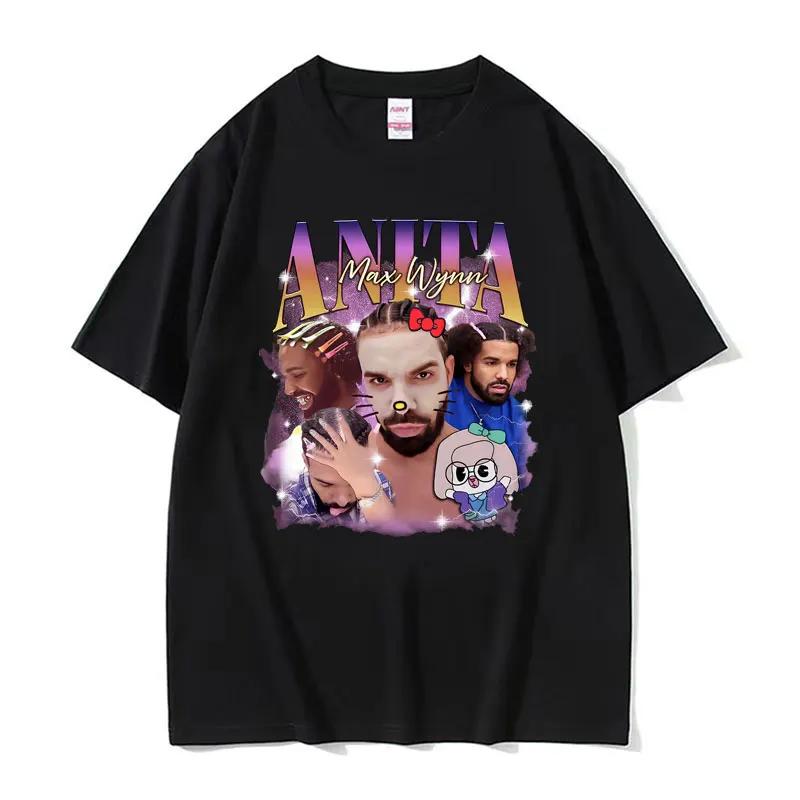 Rapper Drake and Anita Max Wynn Love Funny Meme Graphics T Shirt Unisex Women Casual Kawaii Tshirt Fashion Vintage Tees Streetwear