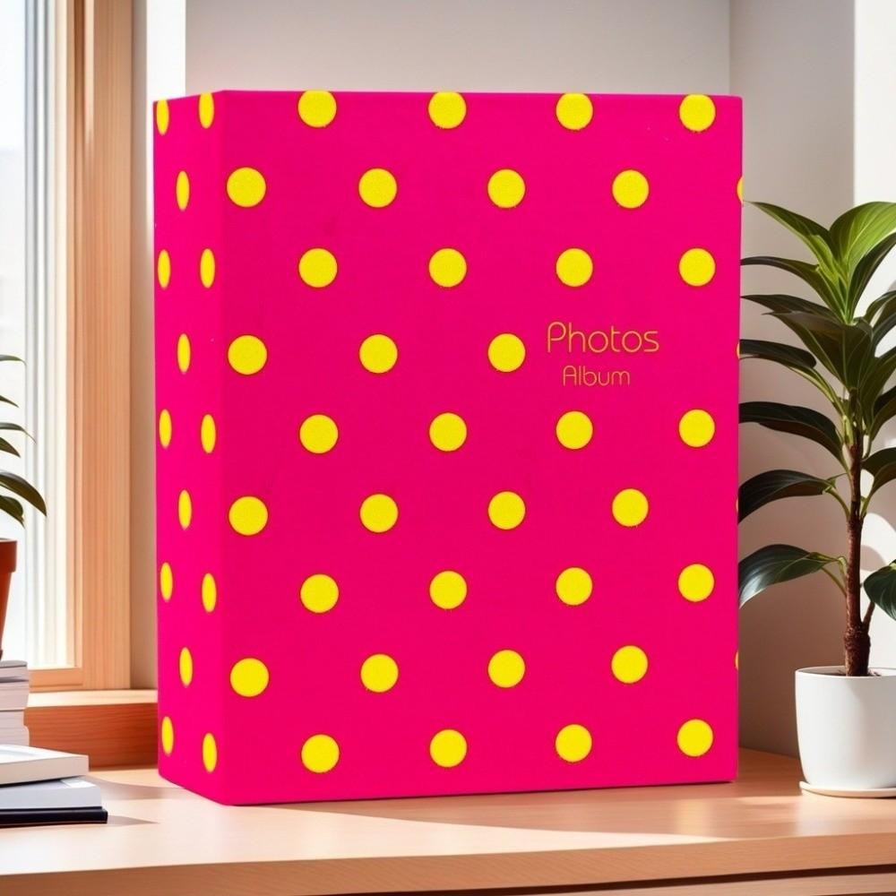 4R 6 Inch 100 Pockets Photo Album Cloth Cover Large Capacity Scrapbook Album Insert Pocket Laminated Photo Storage