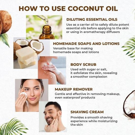Organic Forest 100% Chemical Free Pure Cold Pressed Coconut Oil | Coconut Oil Cold Pressed,Cold Pressed Pure Coconut Hair Oil | 100 ML