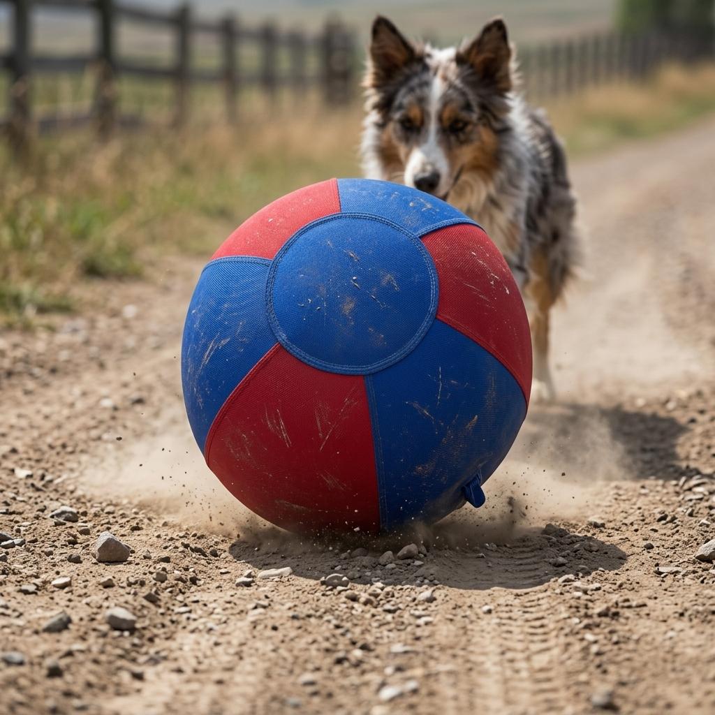 Indestructible Dog Herding Ball 45cm 55cm 65cm Large Size Scratch Resistant Inflatable Toy for Border Collies and Shepherds