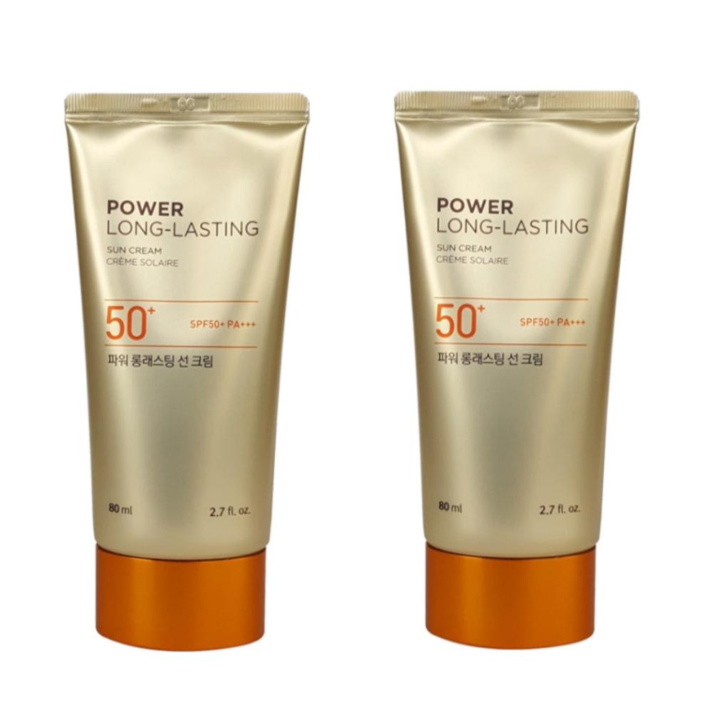 

The Face Shop Power Long-Lasting Sun Cream SPF50+ PA+++ 80ml × 2