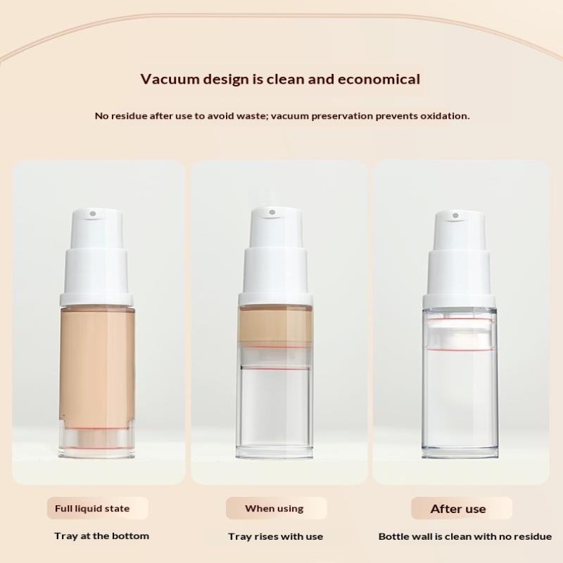 5/10/15ml Airless-Pumpflaschen-Set Tragbar Klar Leer Nachfüllbar Vakuumpumpe Reise Leere Kosmetikbehälter Probenverpackung