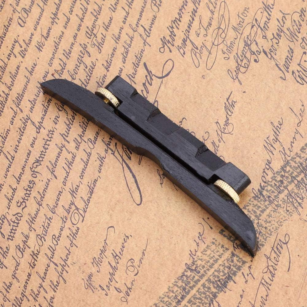 Dilwe Mandolin Bridge, Adjustable Ebony Bridge Mandolin Instrument DIY Repair Parts