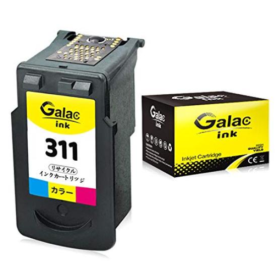 

Canon Galac Ink Recycled Color Ink Cartridge with Compatible with PIXMA Printers BC-311 Cartridge, High-Yield, Indicator, (MP493, MP490, MP480, MP280,