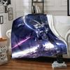 1pc Gundam Soft Comfortable Blanket Digital Print, All Season Multipurpose Knit Fabric Bedding, Office, Sofa Home Decor Blanket