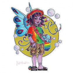 T-Shirt S to 2XL 3XL - PHUNKY PHAIRY fairy hippie gothic fantasy fun adult S разноцветный