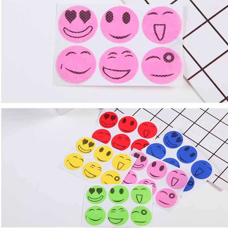 300 pezzi adesivi repellenti per zanzare con olio essenziale di piante naturali per bambini e adulti, per uso domestico e all'aperto, colori casuali