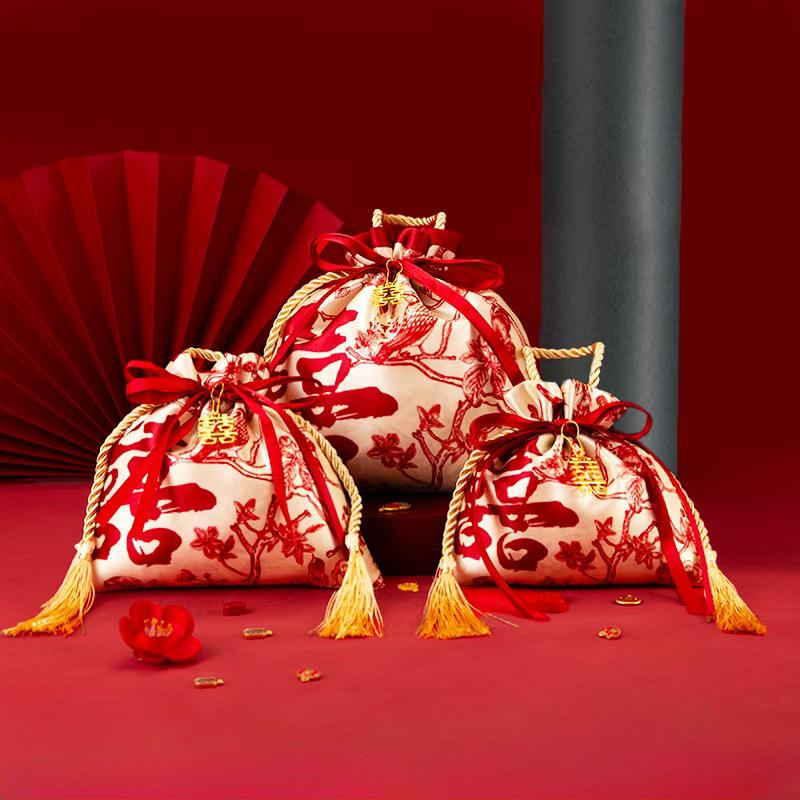 Elegant Wedding Candy Gift Handbag: High-End Handheld Sugar Box