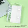 A6A7A8m5 Star Double Buckle Transparent PVC Soft Shell 6-Hole Metal Clip Planner Album Book Cover