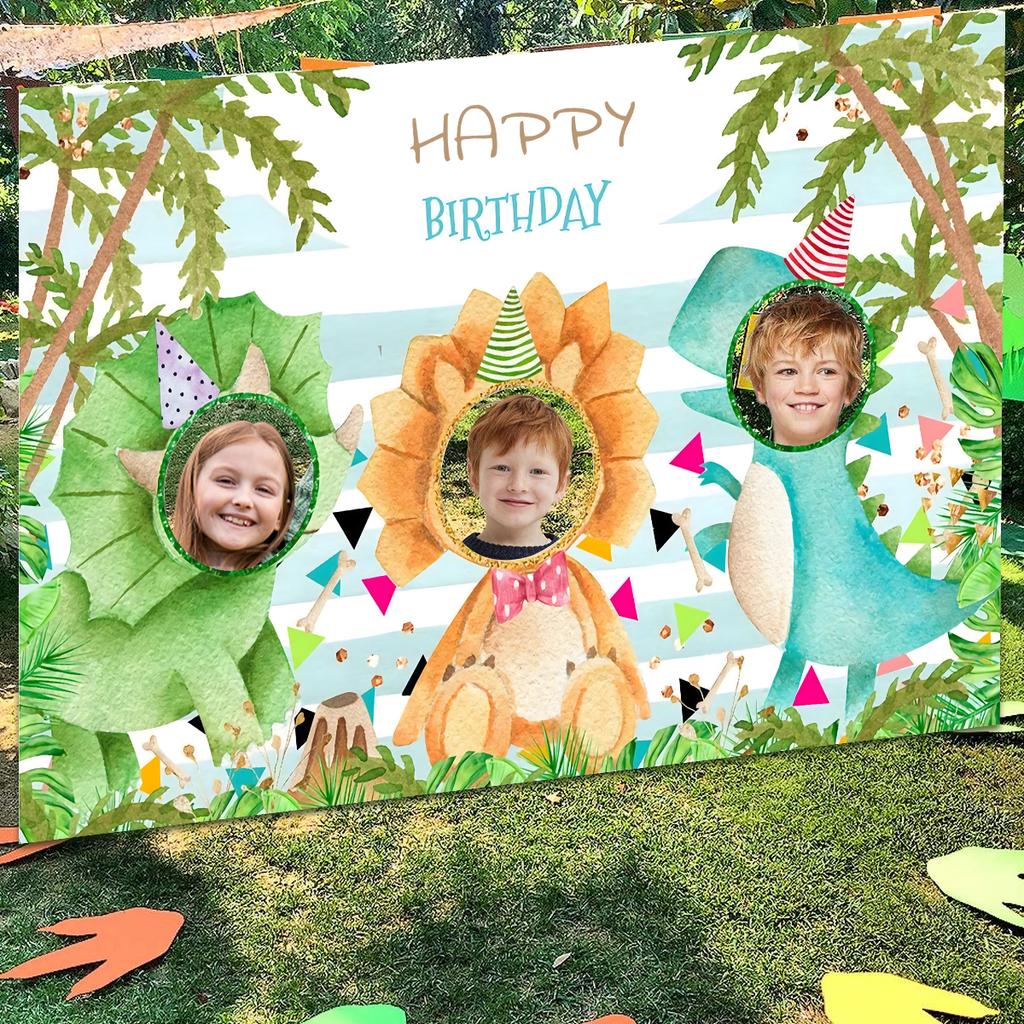 Dinosaur Birthday Polyester Background Mermaid Party Decor Kids Wedding Birthday Party Supplies Baby Shower Under The Sea Party