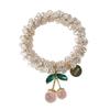 Crystal Cherry Bracelet Rhinestone Ponytail Holder Hot Hair Band  Women and Girls