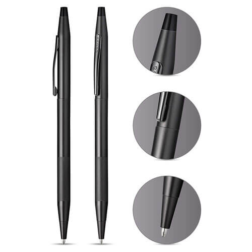 Cross Classic Century Ballpoint Pen (Black & MicroKnurl)