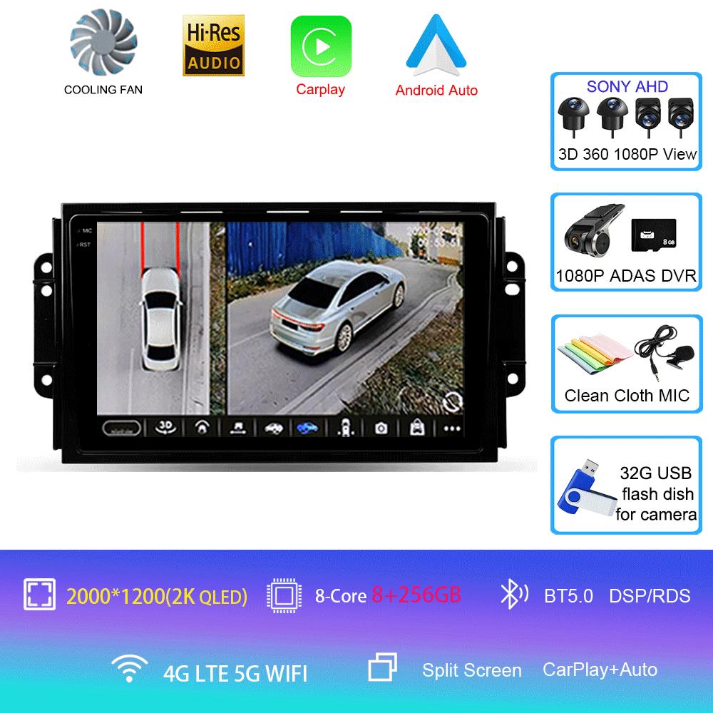 Car Radio 4G DSP Android 14 For Chery Tiggo 3 3X Tiggo 2 Multimedia Video Player Carplay GPS Navigation Stereo Autoradio DVD
