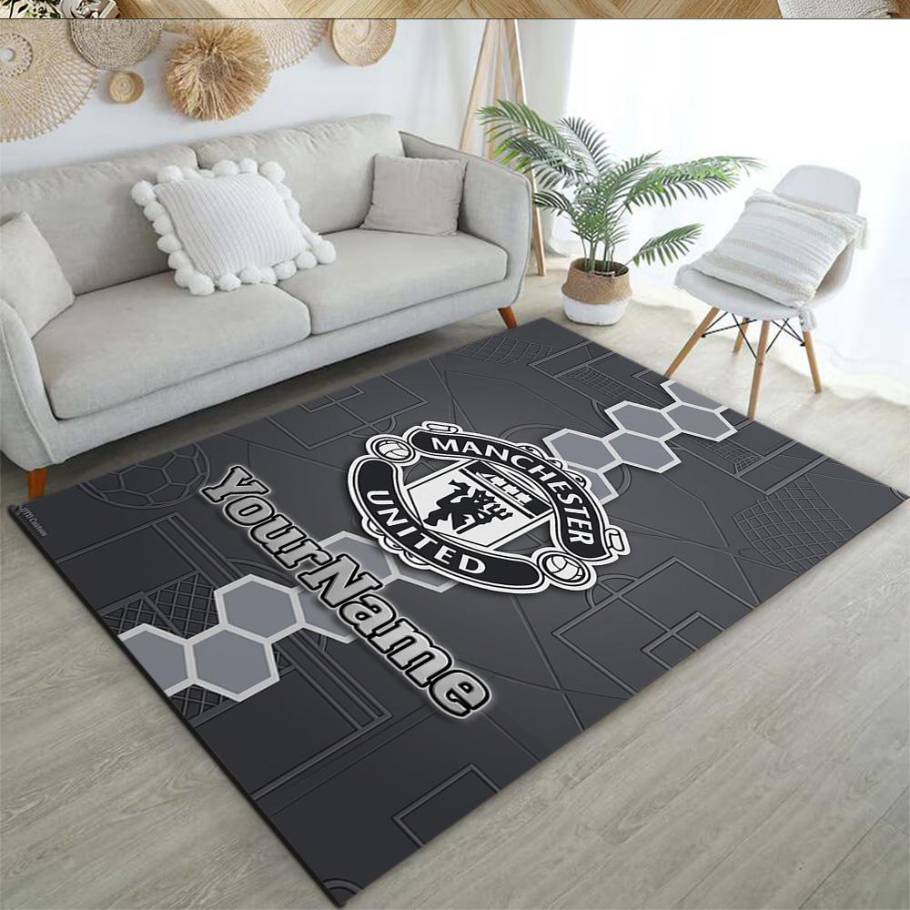 Manchester Customize Your Name Carpet Suitable for Balcony Dining Room Foyer Dormitory Anti-slip Rug Decorate Offices Best for Christmas