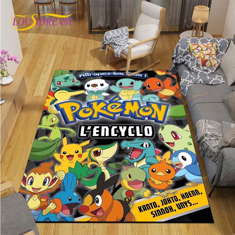 Χαλί Pokemon Χαλί Anime Παιδικά Χαλιά Σαλόνι Τραπεζάκι τσαγιού Χαλί Υπνοδωματίου Πλενόμενα Χαλιά Δαπέδου Χαλί Οικιακής Χρήσης Χαριτωμένο Χαλί
