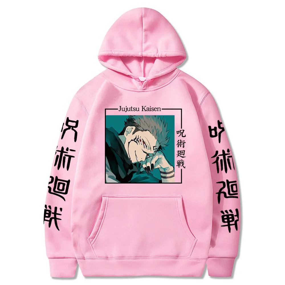 Jujutsu Kaisen Anime Oblečení Satoru Gojo Potisk S Kapucí Pánské Dámské Mikiny Převládající Streetwear Harajuku Manga Mikina